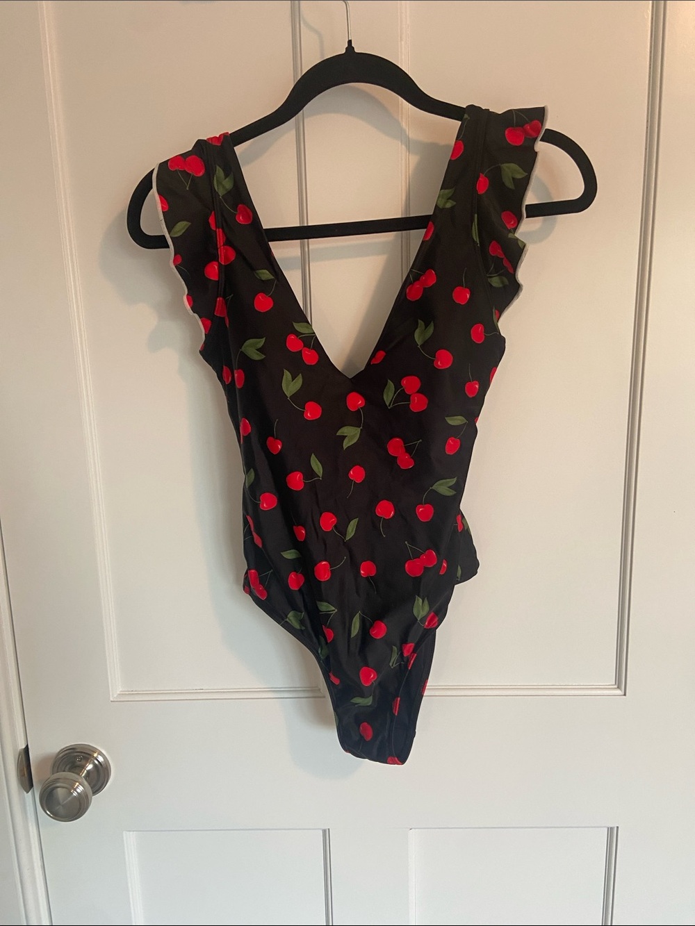 summersalt Black Cherry-Print One-Piece Swimsuit